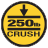 250 lbs crush rate