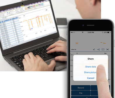 Envía tus datos desde un dispositivo móvil