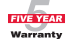 5 year Warranty