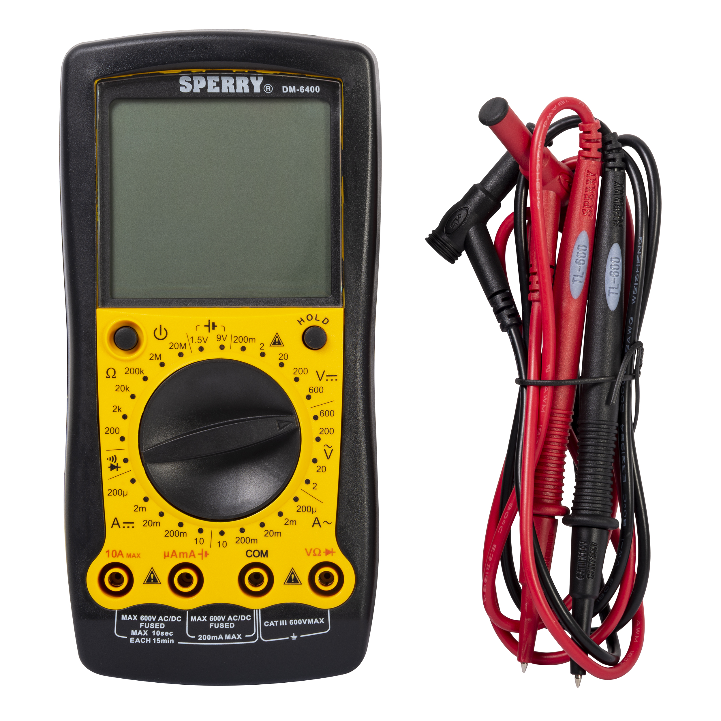 Digital Multimeter, 8 Function AC/DC Voltage and Current