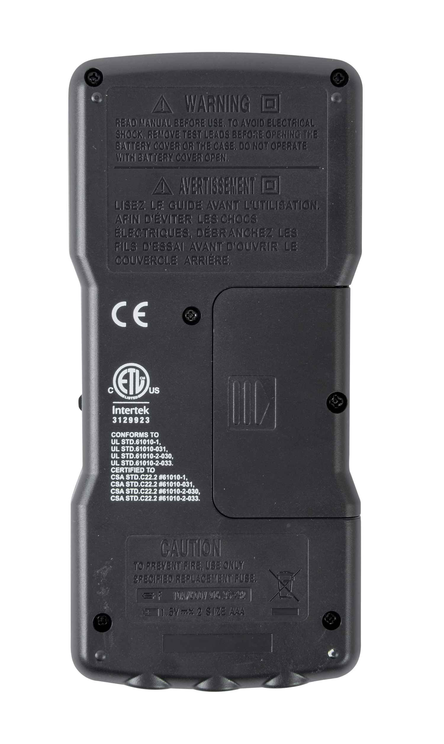 Multímetro digital DM6800, delgado, de rango automático, 600 V CA / CC,  corriente de 10 A, continuidad, resistencia