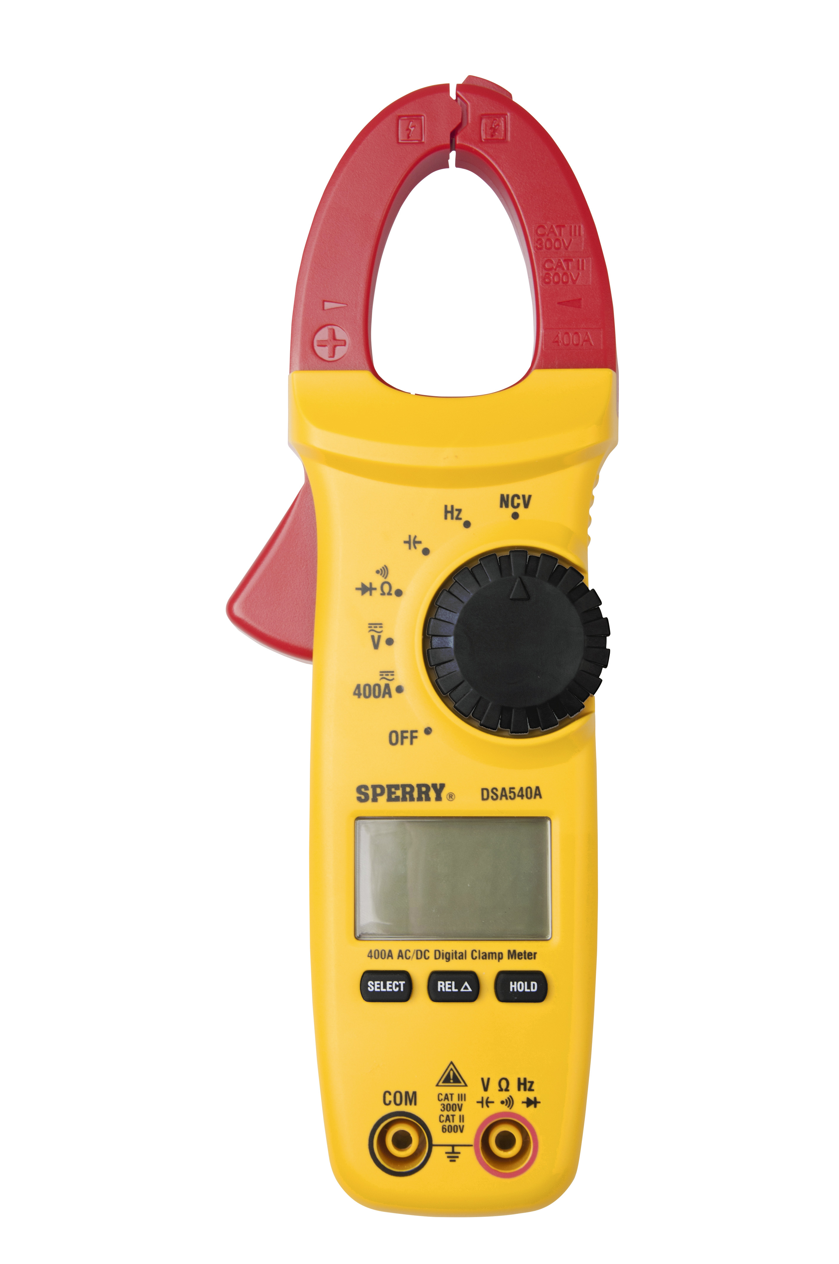 Clamp Meter, Snap-Around, Digital LCD, 10-Funct AC/DC Current and
